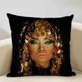 Axyaa African Women Design Linen Cushion Cover 45x45cm
