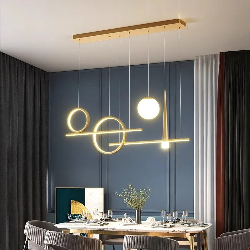 Axyaa Modern LED Ceiling Chandelier Pendant Lights for Bedroom & Dining Room
