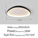 Axyaa Ultra-thin Cream Pebble Ceiling Lamp for Living Room, Bedroom, Study - LED Lighting
