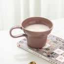 Axyaa Retro Ceramic Coffee Cup, 350ml Capacity, Wide Mouth, Solid Color Mug