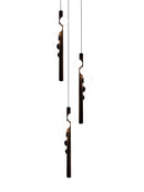 Axyaa Nordic Black Glass LED Chandelier Suspended Ceiling Light