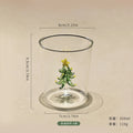 Axyaa 3D Animal Glass Cup, 350ml, Christmas Theme, Cartoon Animal Shape