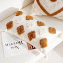 Axyaa Boho Beige Brown Jacquard Embroidery Pillowcase 45X45cm