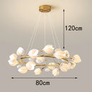 Axyaa Modern Indoor Pendant Chandelier LED Ceiling Light for Dining Room