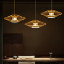 Axyaa Japanese Rattan Pendant Lamp for Restaurant Bedroom Dining Room