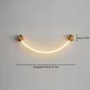 Axyaa Minimalist Silicone Musical Note Wall Lamp with Copper Finish