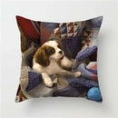 Axyaa Pet Dogs Cartoon Style Pillow Case Home Decor Cushion Sofa Square Pillowcase