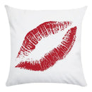 Axyaa Red Lips Pattern Pillowcase — Colorful Home Decor