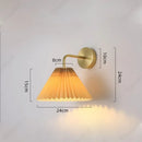 Axyaa LED Fabric Wall Lamp: Stylish Retro Decorative Lighting for Home and Hotel