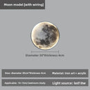 Axyaa LED Moon Wall Lamp: Bedroom Living Room Indoor Decor Lighting