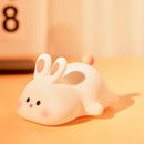 Axyaa Silicone Bunny Night Light RGB LED USB Rechargeable Touch Sensor Toy-led Night Lamp