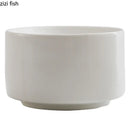 Axyaa Ceramic Dinner Plate Set of 4 Solid Color Tableware