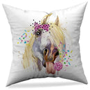 Axyaa Animal Print Pillowcase in Peach Skin Fabric - Modern Simple Cartoon Design