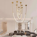 Axyaa Modern Dining Room Pendant Light LED Chandelier Decorative Ceiling Lamp