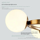 Axyaa Glass Ball Chandelier LED Pendant Light - Modern Nordic Style