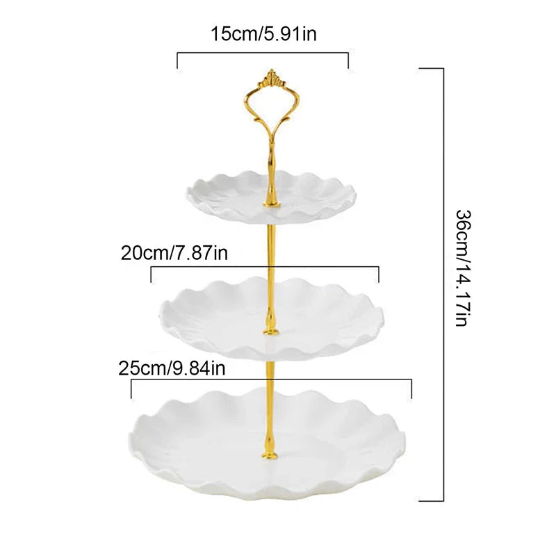 Axyaa Cake Candy Stand Round Wedding Party Display Tray