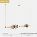 Axyaa Light Luxury Restaurant Bar Counter Glass Pendant Lights.