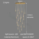 Axyaa Gold Drop Chandelier for Luxury Living Spaces