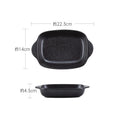 Axyaa Double Ear Baking Basin for Cheese Baked Rice, Commercial Oven Ceramic Tray