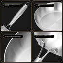 Axyaa Stainless Steel Non Stick Frying Pan for Gas Stove and Induction Cooker
