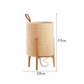 Axyaa Wood Fabric Floor Lamp Japanese Country Style Home Decor