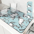 Axyaa Non-Slip Absorbent Drying Mat for Kitchen Tableware and Counter