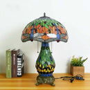 Axyaa Dragonfly Stained Glass Table Lamp: Tiffany Style Bedroom Nightstand Decor