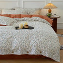 Axyaa Small Floral Button Model Four-Piece Set in Japanese Washed Cotton