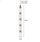 Axyaa Luxury Crystal Glass Chandelier LED Pendant Lamp for Hotel Restaurant & Cafe