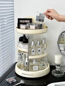 Axyaa Acrylic Makeup Organizer for Vanity & Perfume Holder - Rotating Cosmetic Storage Box