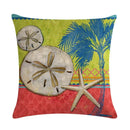 Axyaa Starfish Conch Linen Pillowcase 45*45cm
