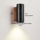 Axyaa Black Stone LED Wall Lamp for Modern Living Room Bedroom Lighting