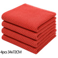 Axyaa Waffle Weave Kitchen Towel Set Absorbent Quick Dry Dishcloth Wash Cloth