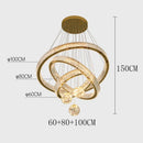 Axyaa Luxury Crystal Pendant Chandelier for Living Room Dining Room Lighting
