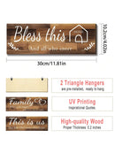 Axyaa This Is Us Together Bless Home Family Rustic Wooden Farmhouse Wall Decor