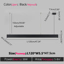 Axyaa LED Modern Chandelier with Three Color Splicing for Home Office, Living Room Lighting
