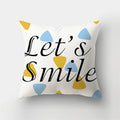 Blue Elk Geometric Pillow Case Cover by Axyaa - Fresh Animal Print Home Decoration