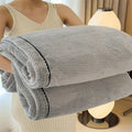 Axyaa Warm Fleece Jacquard Blanket - Multifunctional & Thick Winter Sofa Nap Sheet