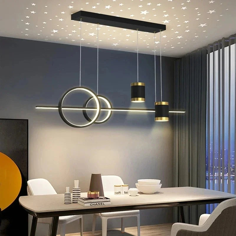 Axyaa Nordic LED Pendant Lights for Dining Table Kitchen Chandelier - Modern Minimalist Design