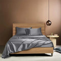 Axyaa Luxury Satin Bed Sheet Set: Queen/King Size Solid Silky Bed Linen Set