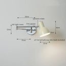 Axyaa Modern Black Iron LED Wall Sconce for Home Decor