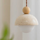 Axyaa Wabi Sabi LED Pendant Lamp Yellow Travertine Hanglamp for Home Decoration