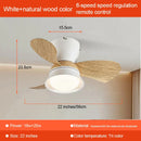 Axyaa Nordic Ceiling Fan LED Lights Remote Control Modern Home Bedroom Lighting