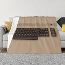 Axyaa Ultra-Soft Fleece Amiga Throw Blanket - C64 Logo - Bedroom, Car, Sofa, Quilt