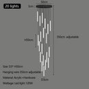 Axyaa Modern Minimalist Stair Pendant Strip Lamp for Luxury Spaces