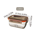 Axyaa Stainless Steel Food Container with Leak-Proof Lid for Fresh Food Storage