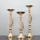 Axyaa Wedding Aisle Candelabra & Iron Vase Set for Head Table Decor & Floral Centerpiece