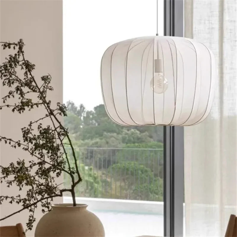 Axyaa Wabi Sabi Lantern Pendant Lamp for Living Room, Bedroom, and Aisle