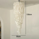 Crystal Chandelier Stair Pendant Lamp Living Room Interior Lighting by Axyaa