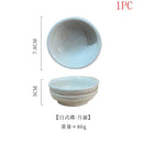 Axyaa Ceramic Side Dishes Set, Round Plates for Seasoning, Snacks & More